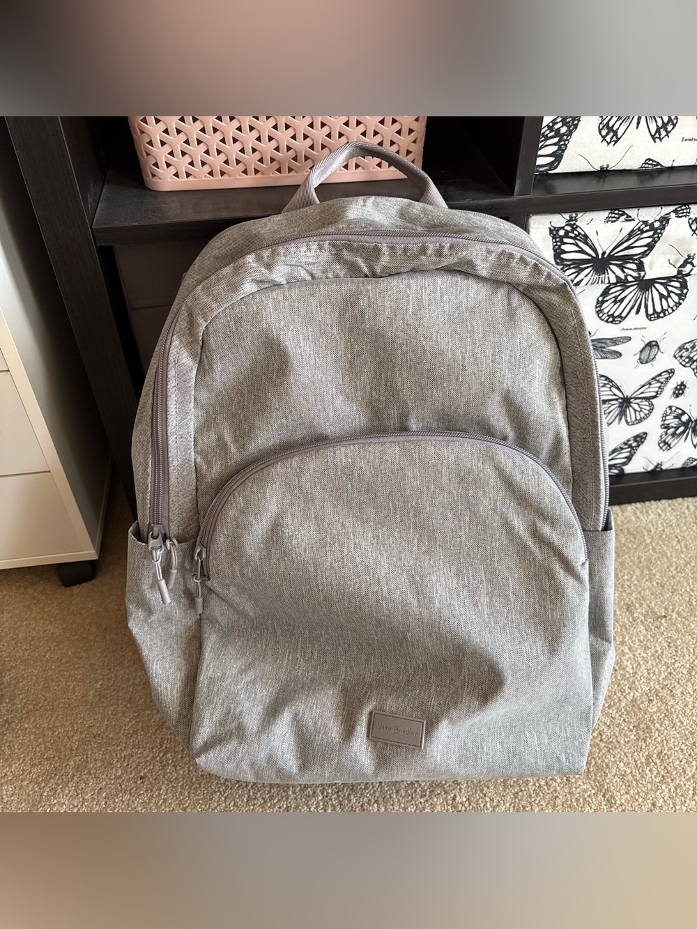 Vera Bradley Lighten Up Heather Gray Essential Backpack